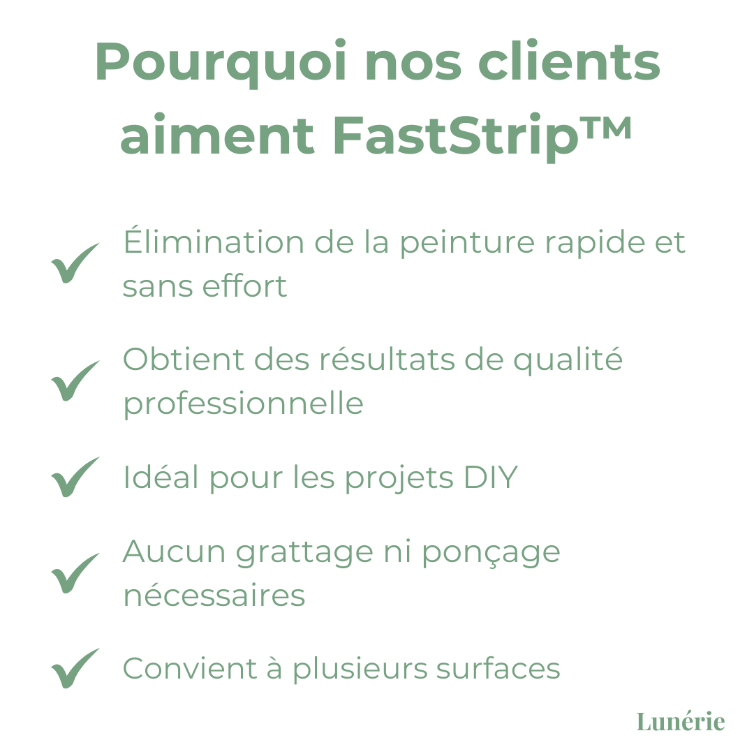 50% DE RÉDUCTION I FastStrip™ Décapant Peinture