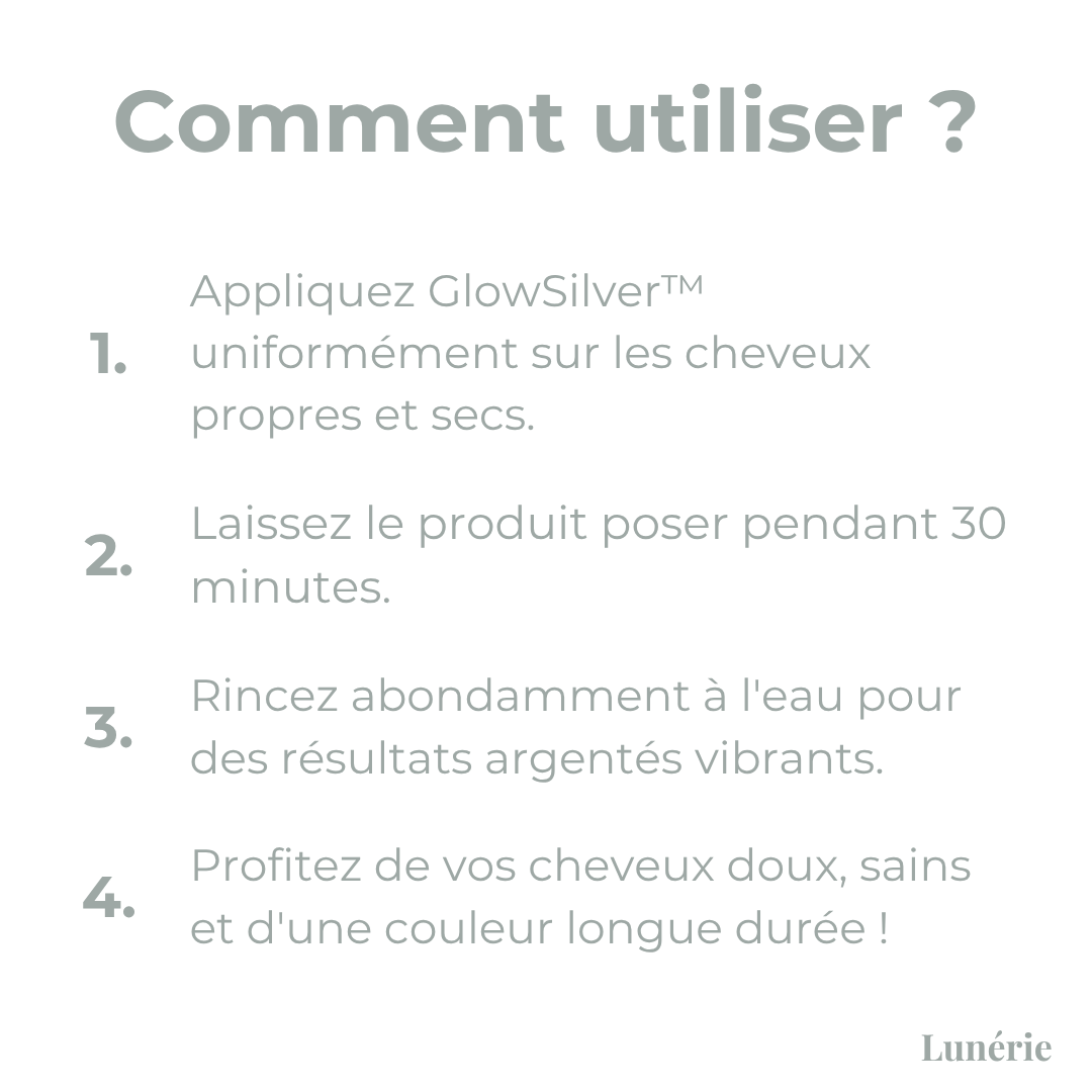 1 ACHETÉ =  1 OFFERT | GlowSilver™ Teinture Capillaire Naturelle 2-en-1