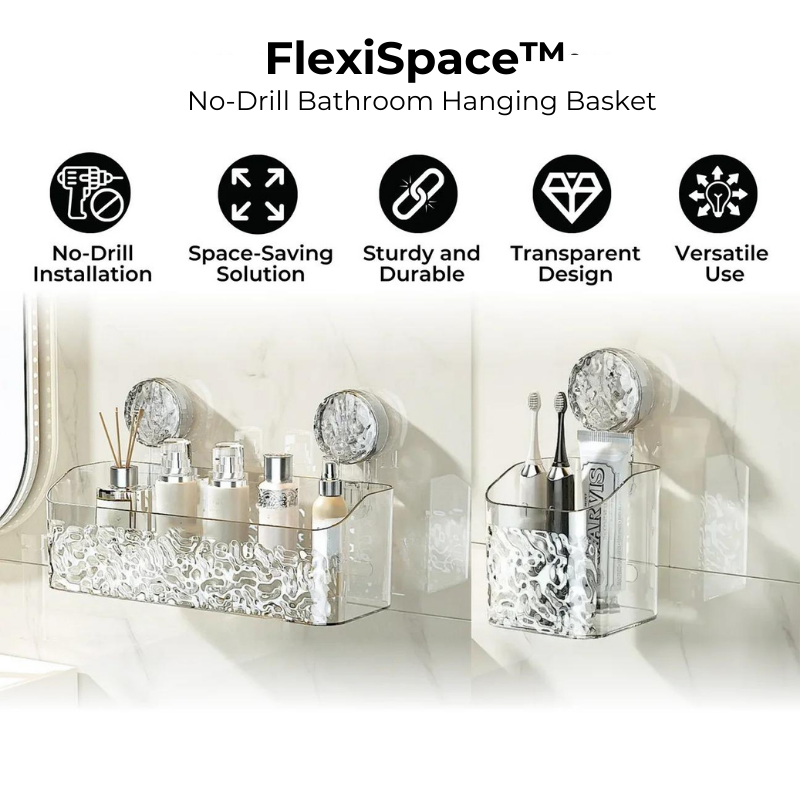 FlexiSpace™ Panier Suspendu de Salle de Bain Sans Perçage