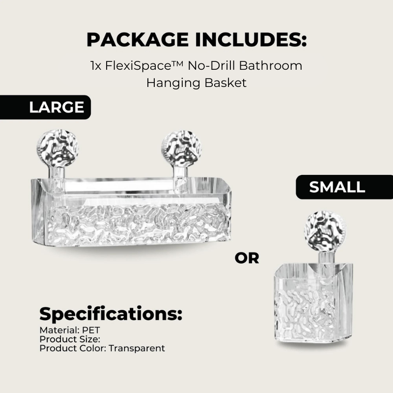 FlexiSpace™ Panier Suspendu de Salle de Bain Sans Perçage