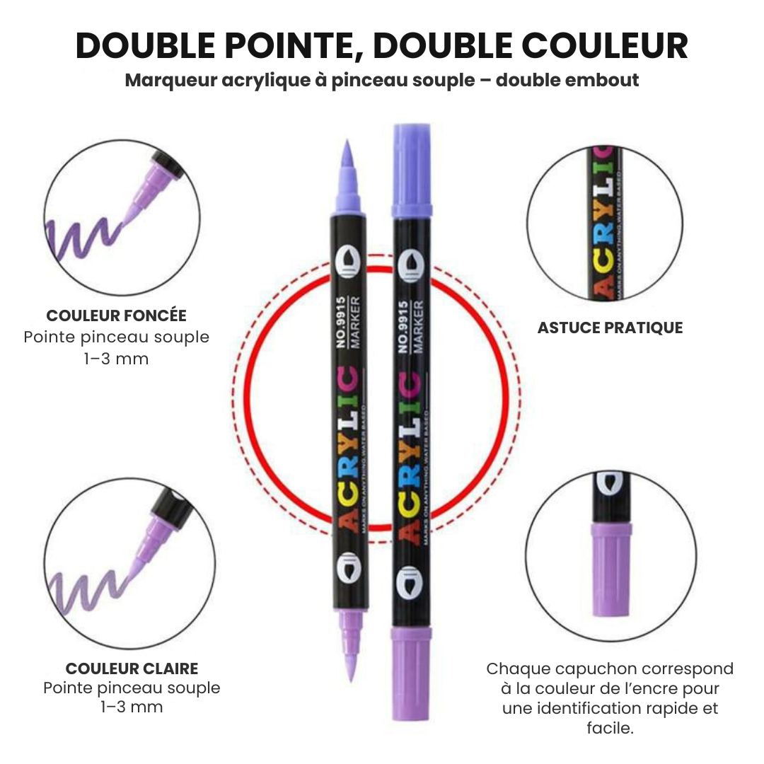 Dernier Jour -50%🔥 | ColorArt™ Set de marqueurs acryliques