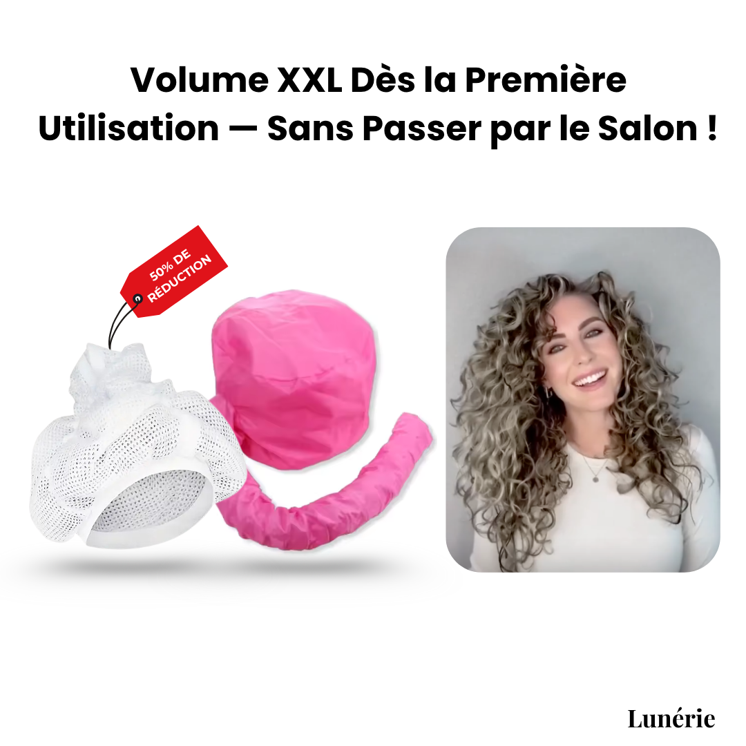Dernier Jour - 50%🔥 | HairNet™ Coffret Volume Intense (Bonnet de Plopping + Bonnet Diffuseur)