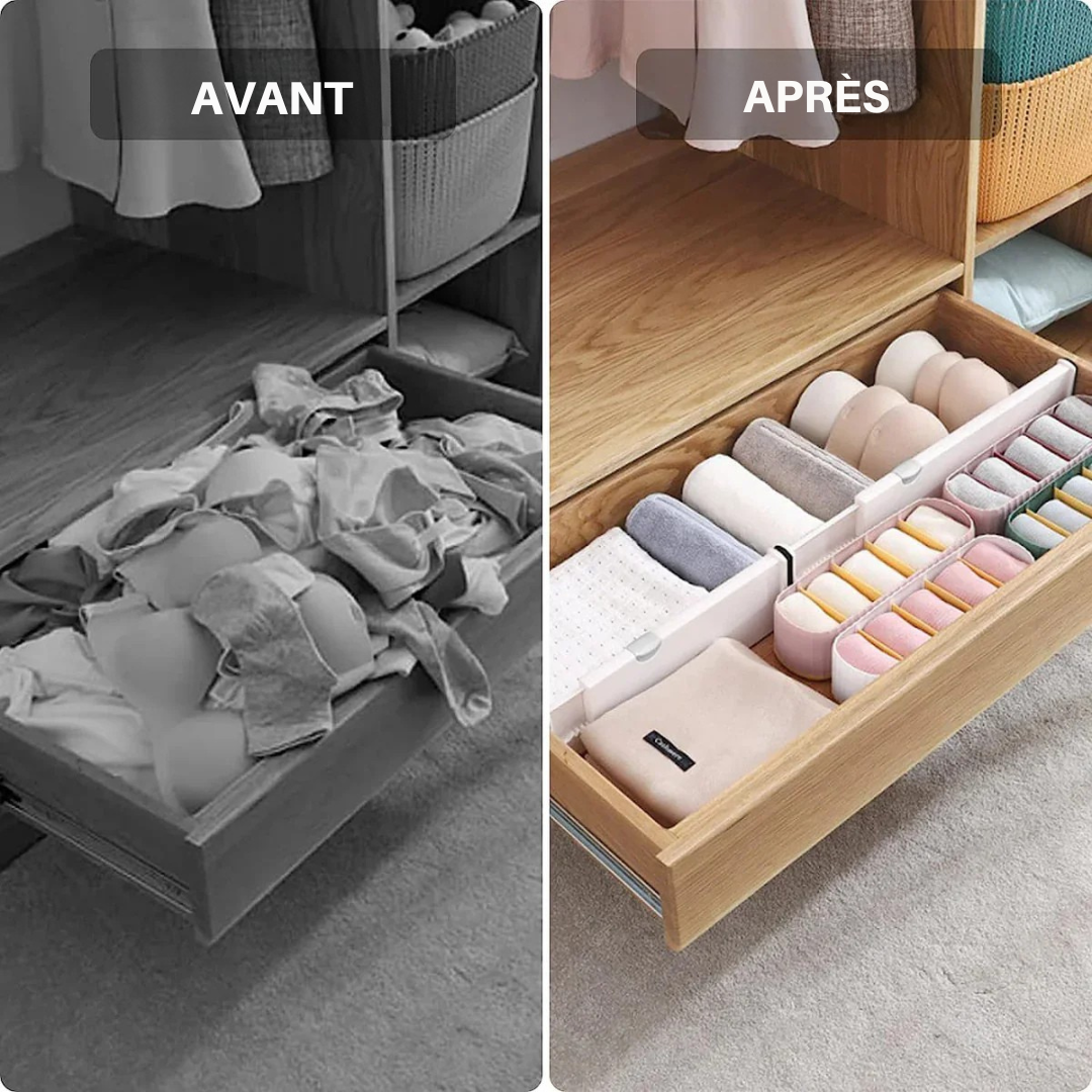 Dernier Jour -50% | DrawerFlex™ Séparateur de tiroirs réglables