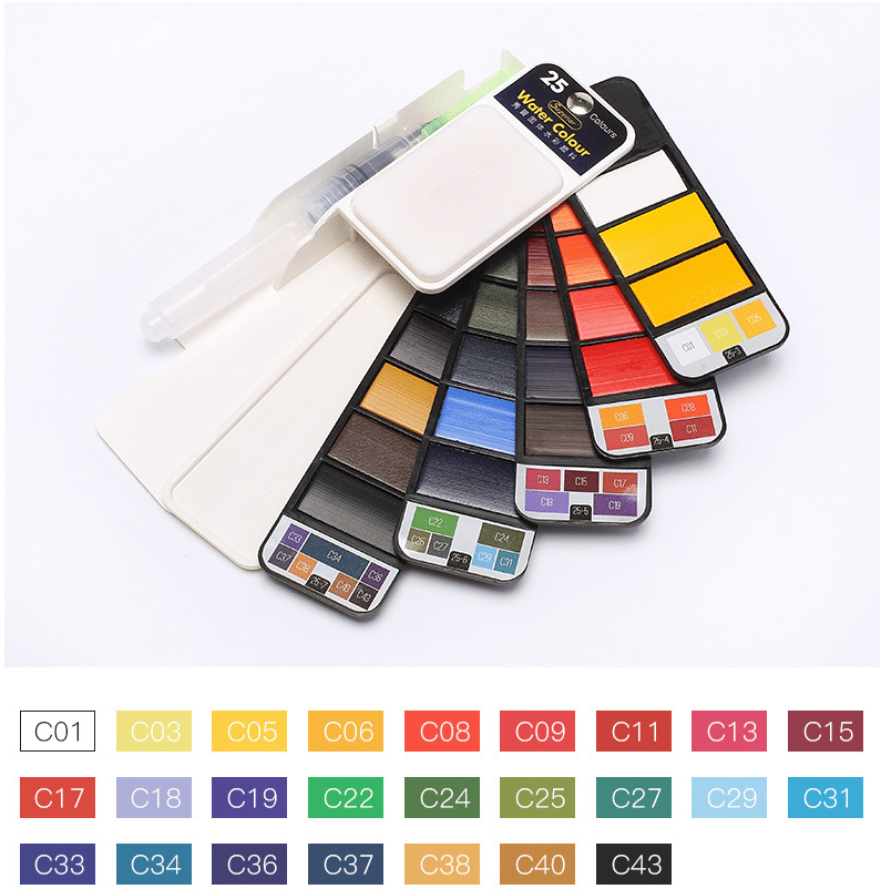 Dernier Jour -50% | AquaFold™ Palette Aquarelle Portable