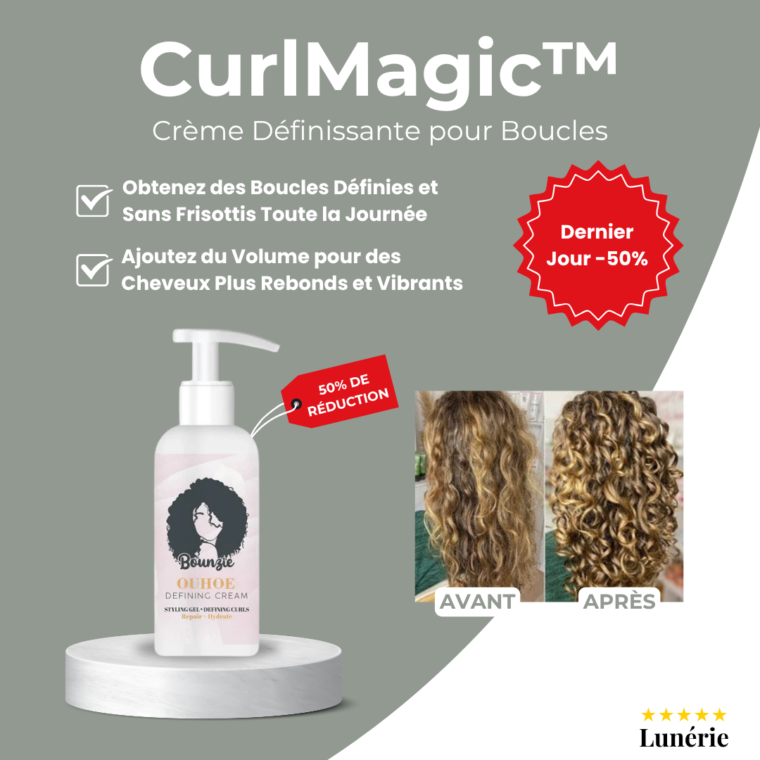 Dernier Jour -50%🔥 | CurlMagic™ Crème Définissante pour Boucles