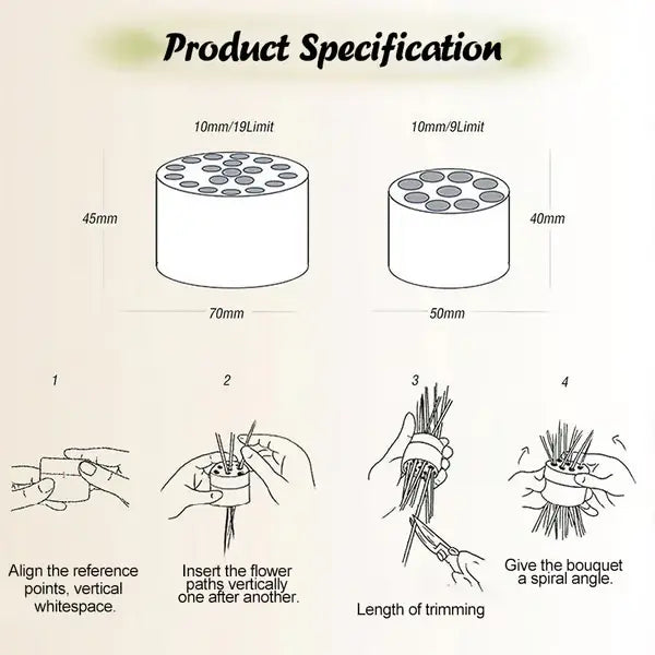 1+1 GRATUIT 🌸 | FloraFrame™ Support pour arrangement floral