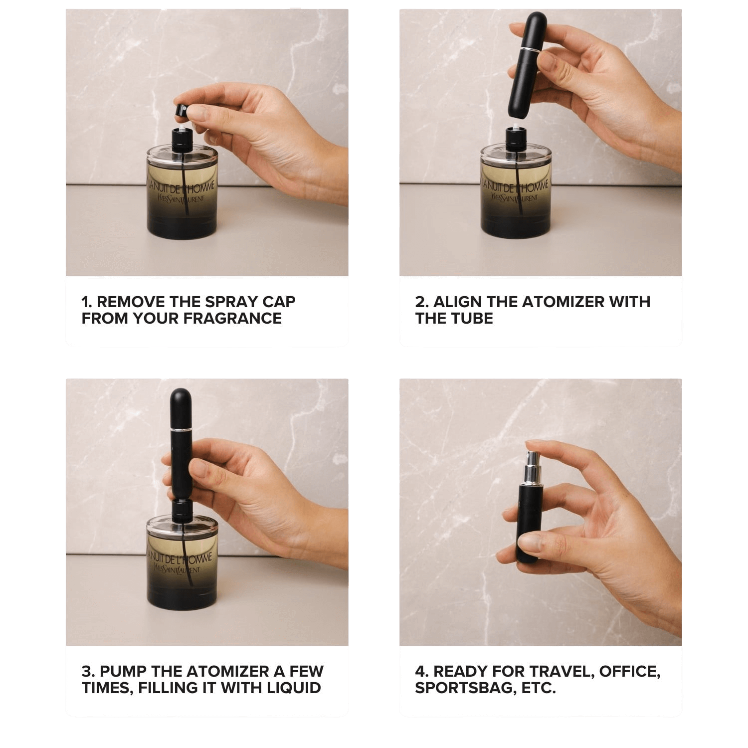 1 + 1 GRATUIT | FragranceFlow™ Flacons de Recharge Mini Parfum