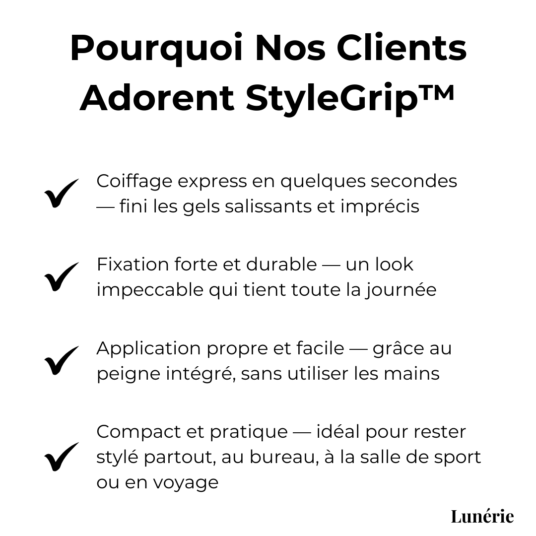 Dernier Jour -50% | StyleGrip™ Gel Coiffant avec Peigne Applicateur