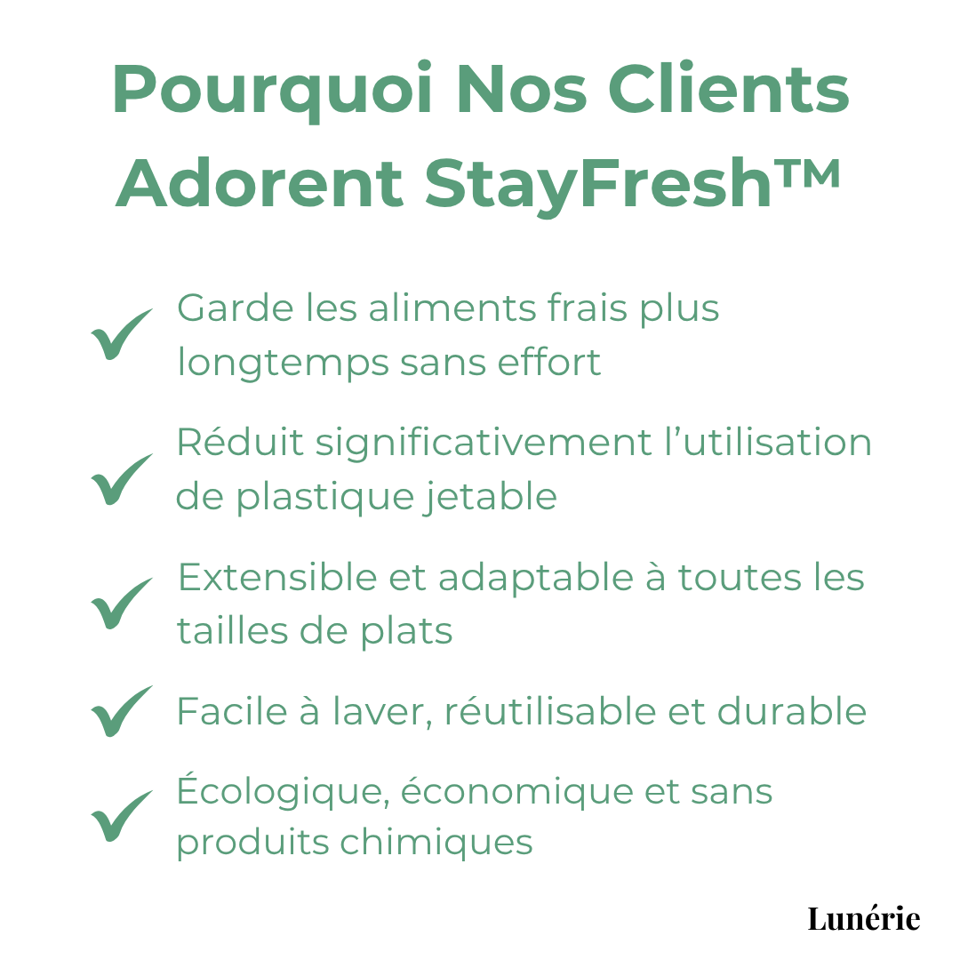 Dernier Jour -50% | StayFresh™ - Couvercles Réutilisables pour Aliments (100 pièces)