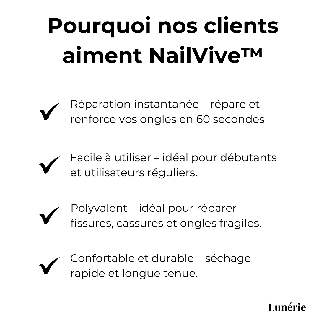 Dernier Jour -50 % | NailVive™ Gel Réparateur pour Ongles