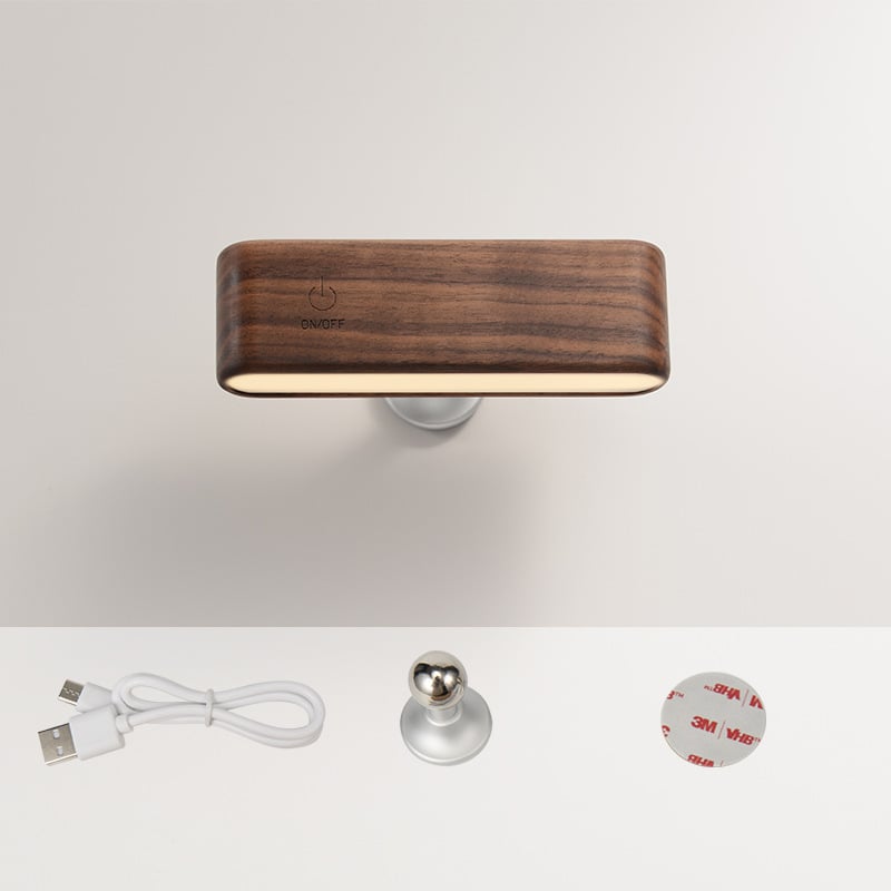 Dernier Jour -50% | FlexiGlow™ Lampe Bois Naturel et Pivotante