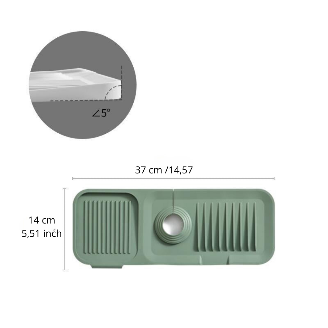 50% DE RÉDUCTION I DryMate™ Tapis d'Égouttage en Silicone