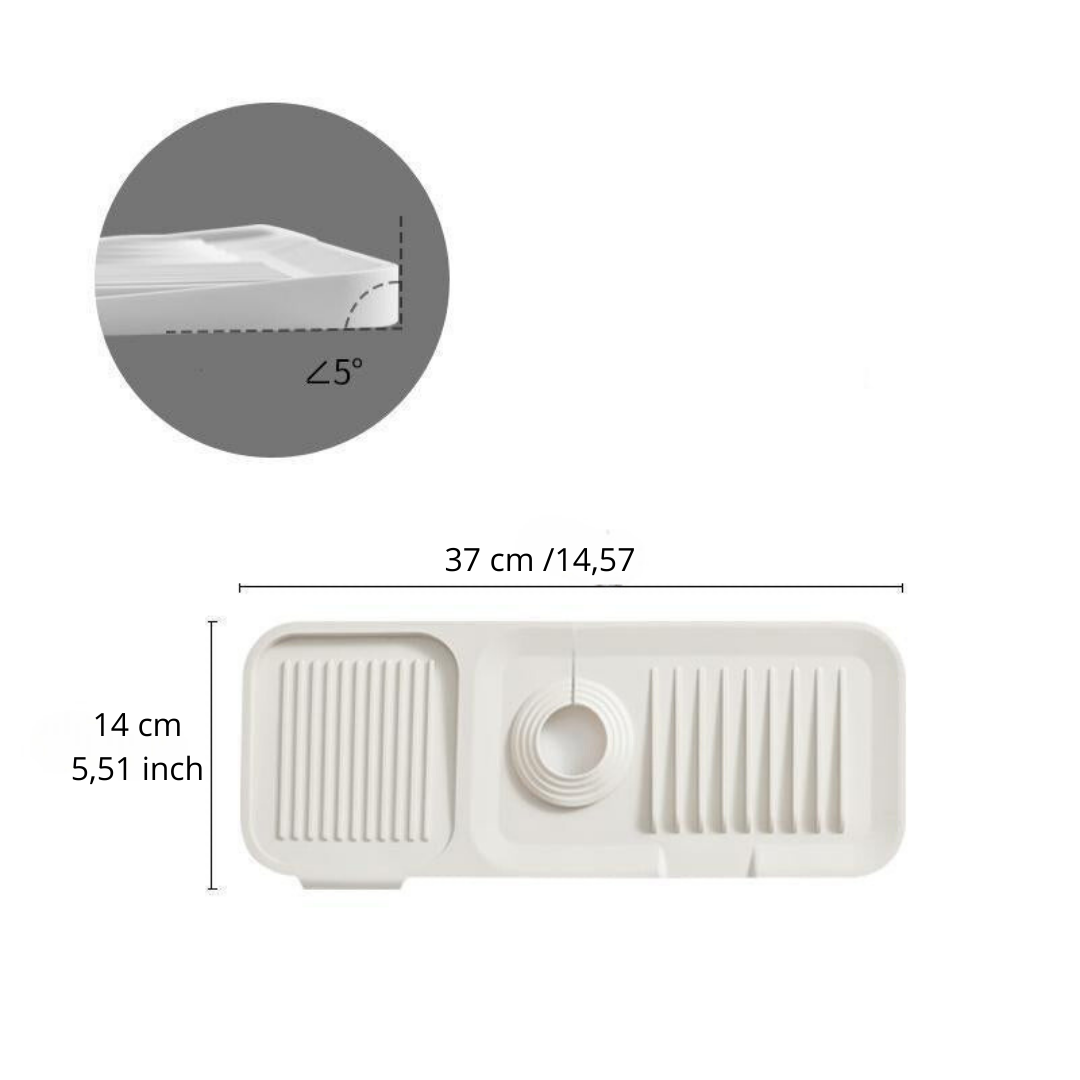 50% DE RÉDUCTION I DryMate™ Tapis d'Égouttage en Silicone