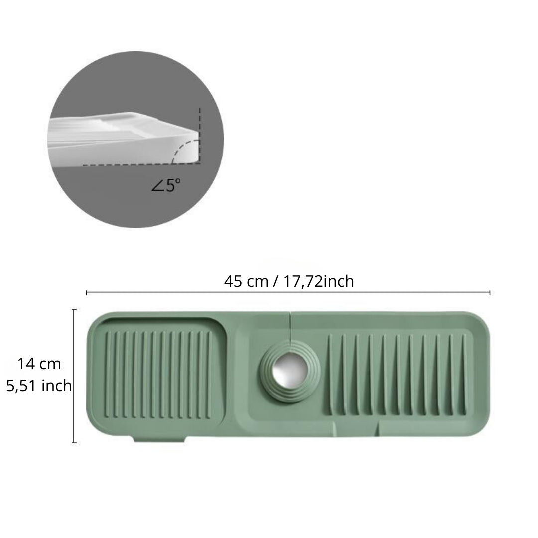 50% DE RÉDUCTION I DryMate™ Tapis d'Égouttage en Silicone