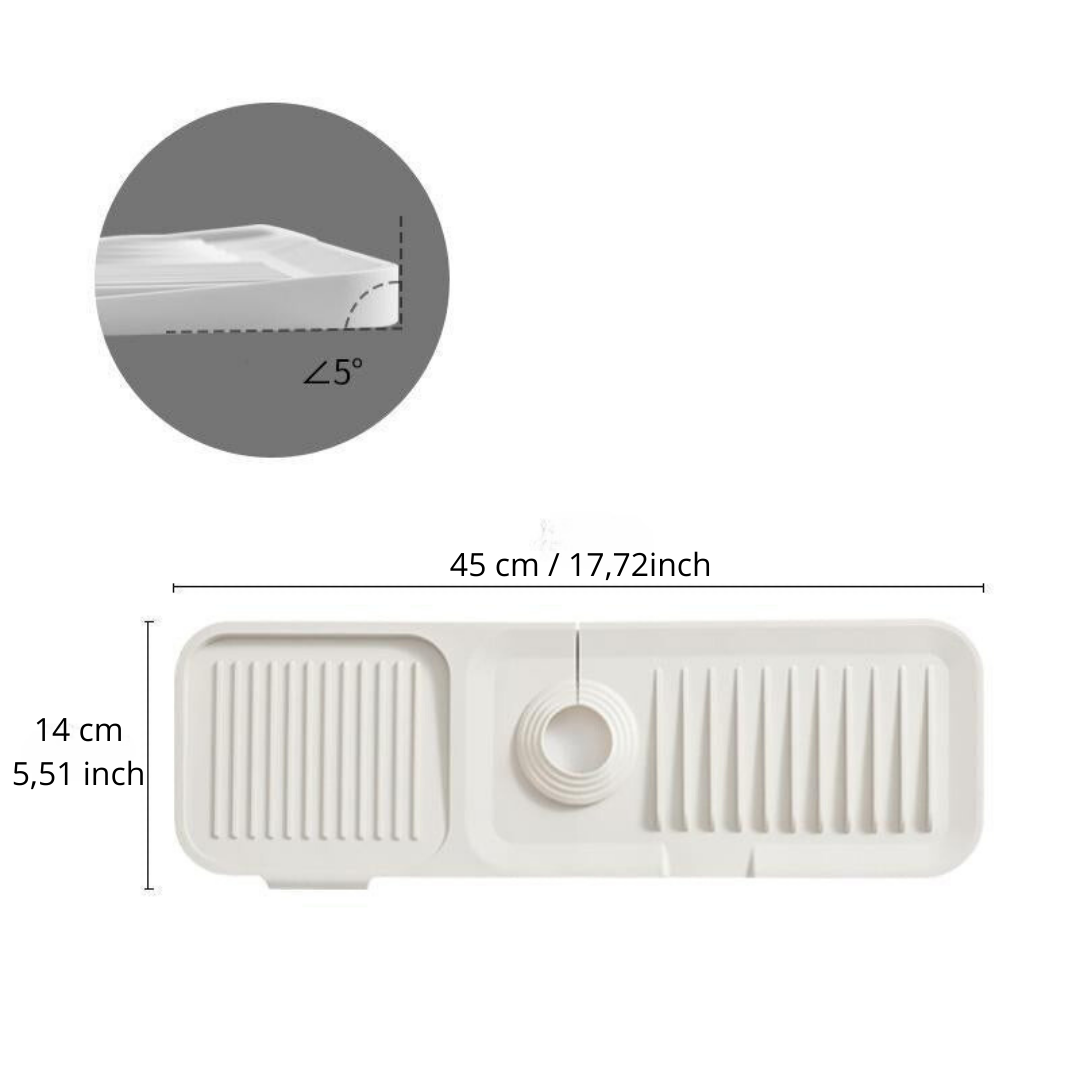 50% DE RÉDUCTION I DryMate™ Tapis d'Égouttage en Silicone