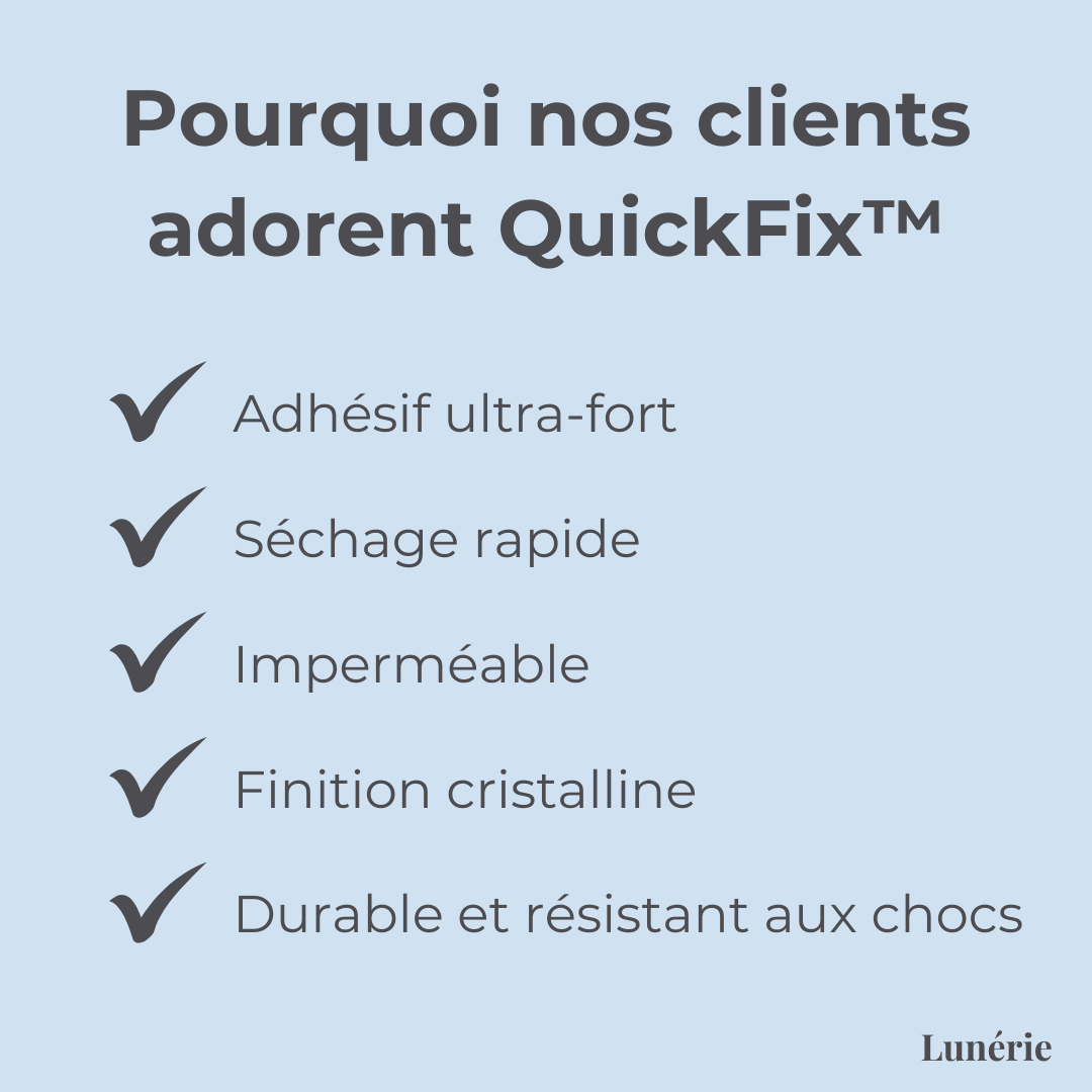 1 ACHETÉ = 1 OFFERT I QuickFix™ Colle Ultra Forte à Séchage Rapide