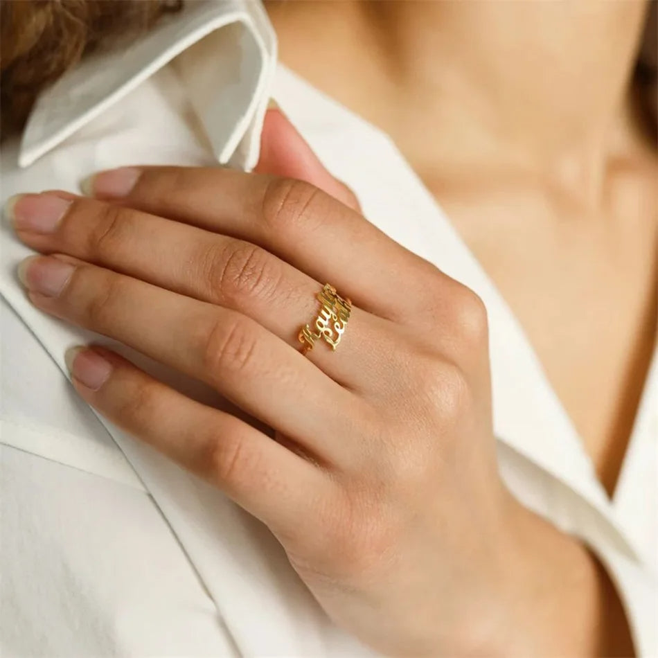 Dernier Jour -50% | ÉterniLove™ Bague Personnalisable 2-en-1