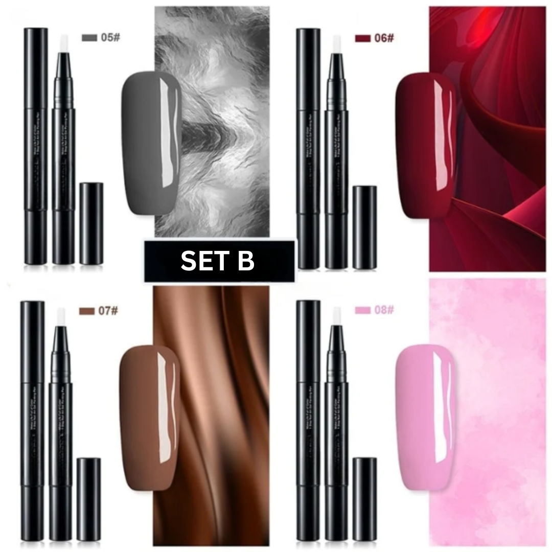 Dernier Jour -50% | NailArt™ Stylo Vernis Gel ( (Lot de 4)