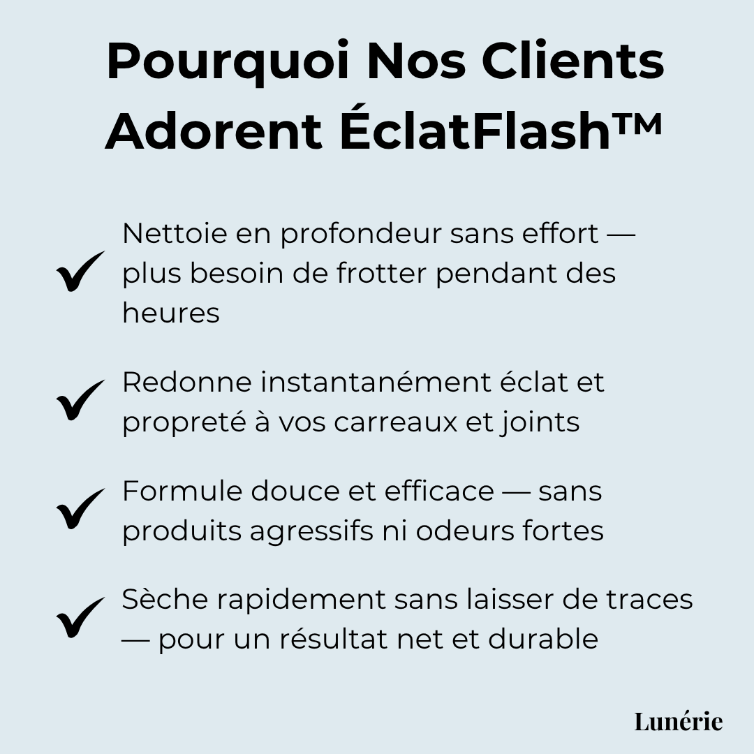 Dernier Jour -50% | ÉclatFlash™ Nettoyant pour carrelages et joints