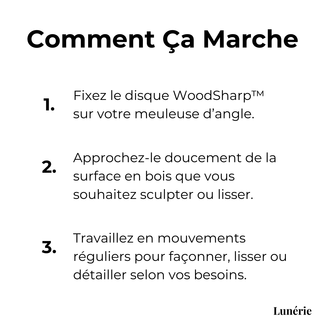 Dernier Jour -50% | WoodSharp™ 3 disques pour sculpter, lisser et creuser vos projets en bois