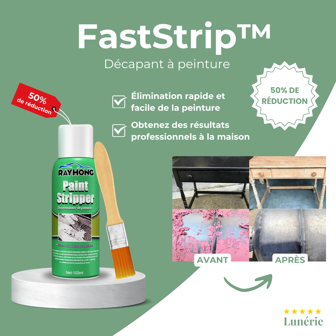 50% DE RÉDUCTION I FastStrip™ Décapant Peinture
