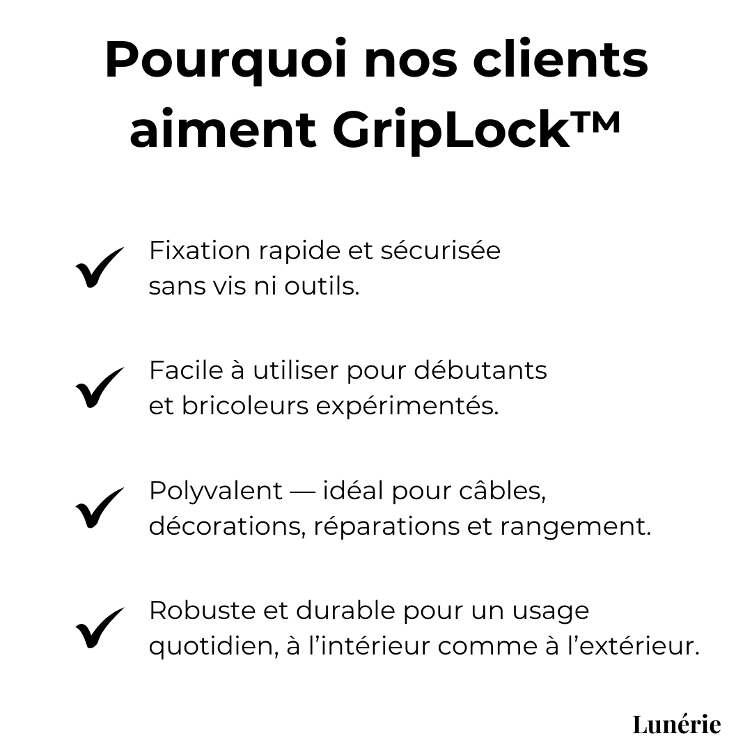 Dernier Jour -50% | GripLock™ Colliers autobloquants ultra-résistants