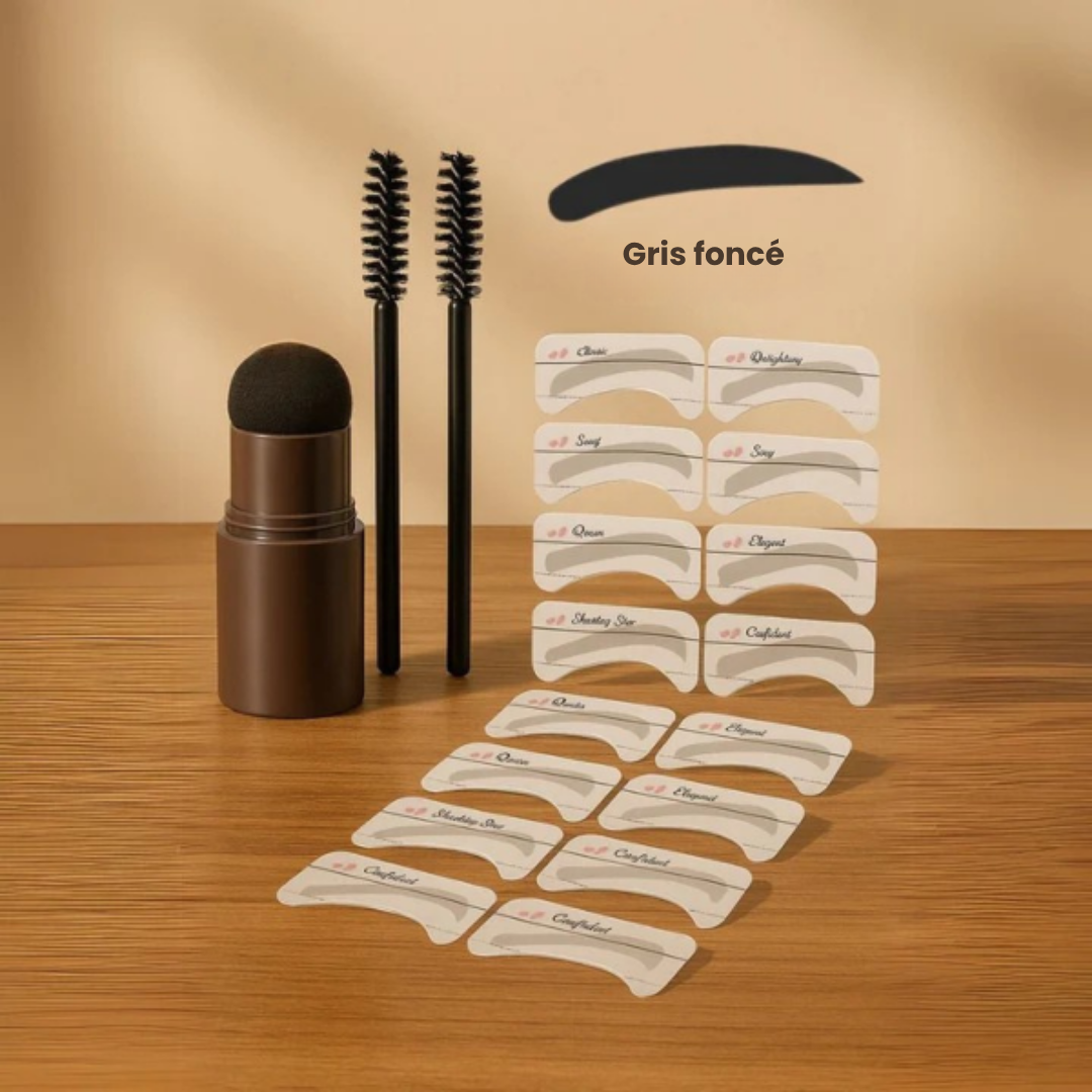 Dernier Jour -50% | BrowStamp™ Kit de stylisation des sourcils