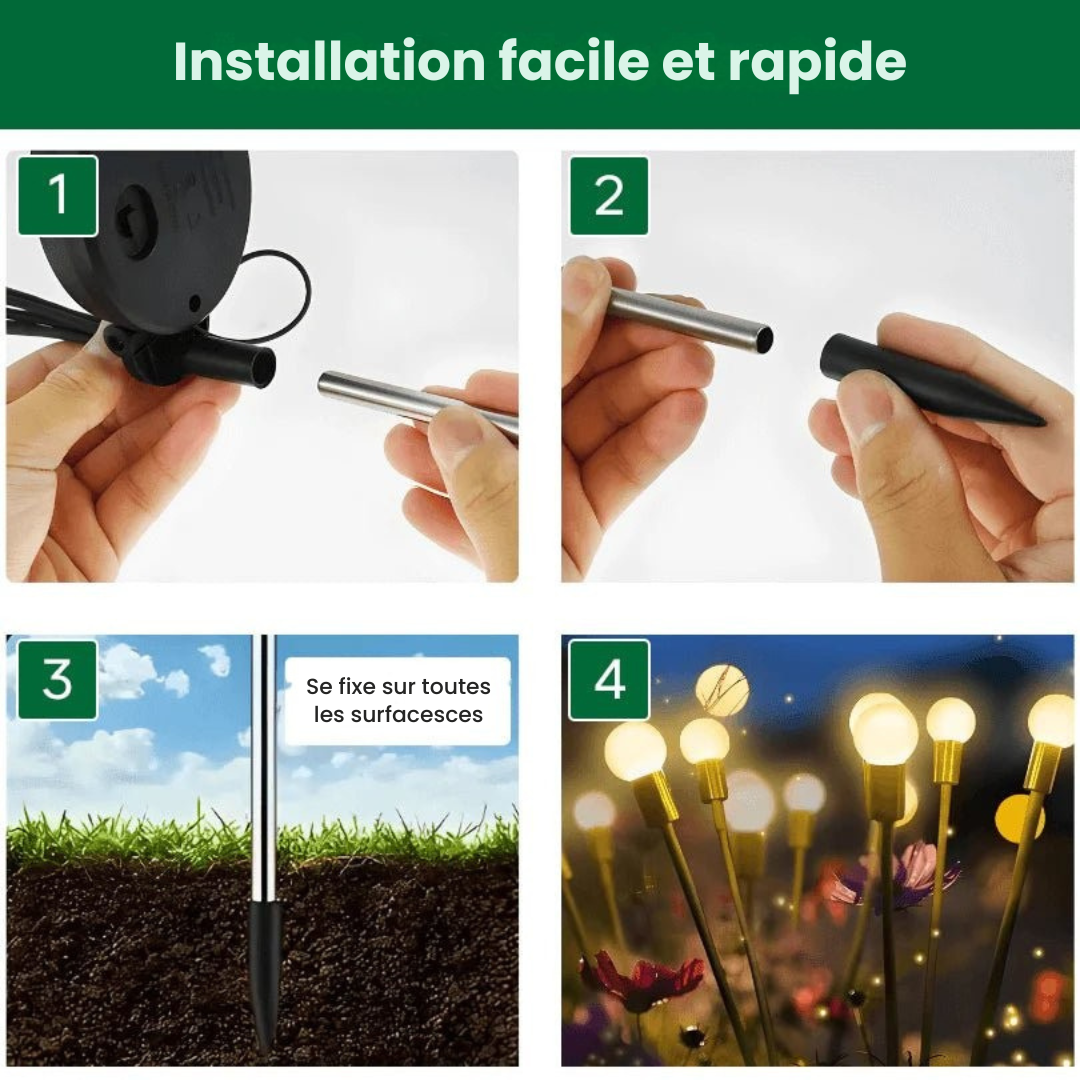 Dernier Jour -50% | Firefly™ Lampe Solaire LED Effet Luciole (6 lampes par lot)
