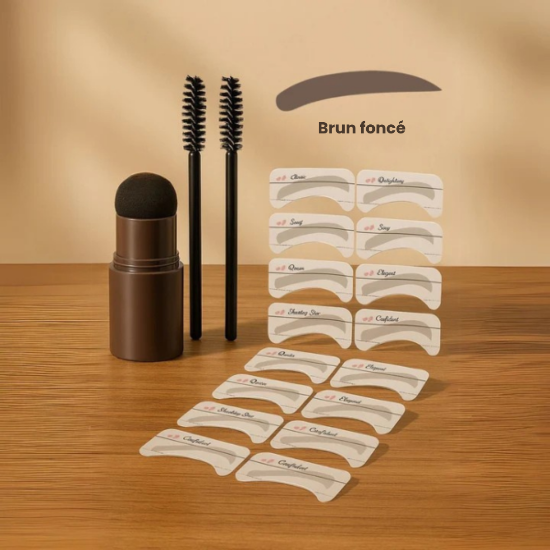 Dernier Jour -50% | BrowStamp™ Kit de stylisation des sourcils