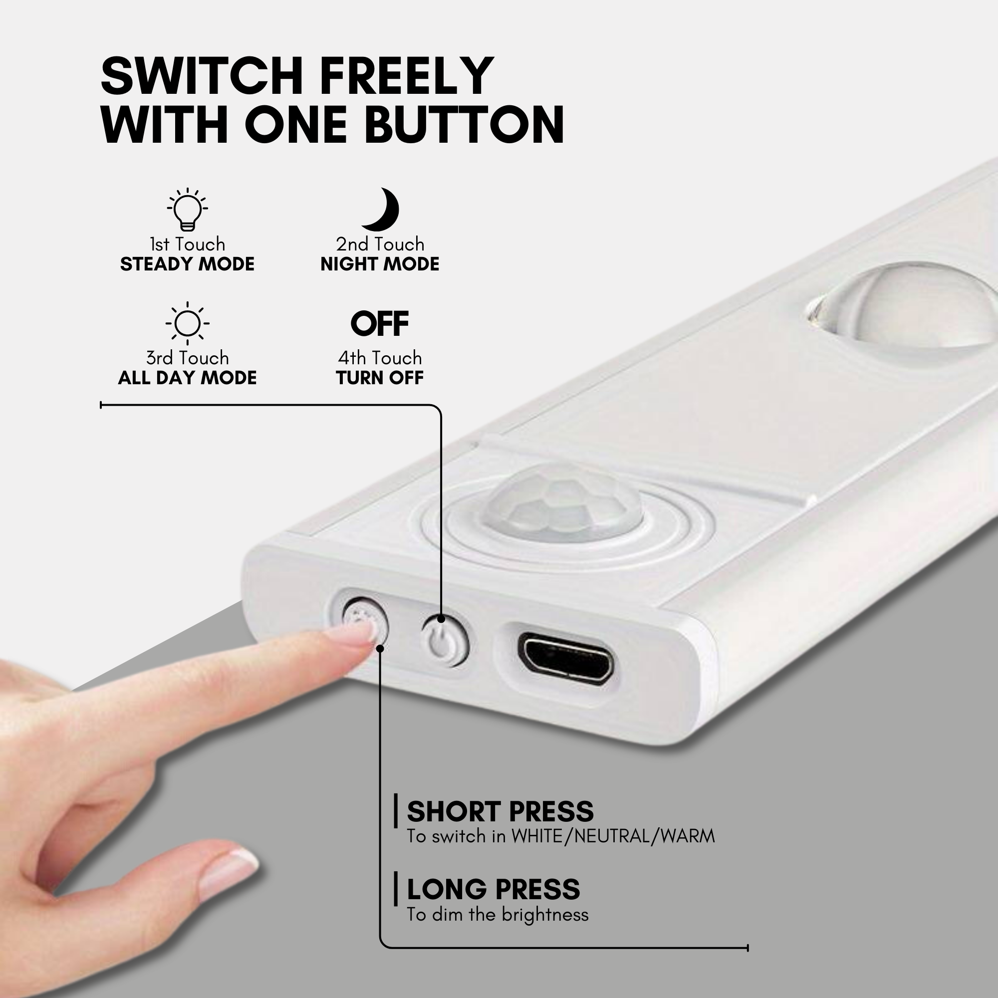 50% DE RÉDUCTION I GlowSense™ Lampe LED Sans Fil à Détection