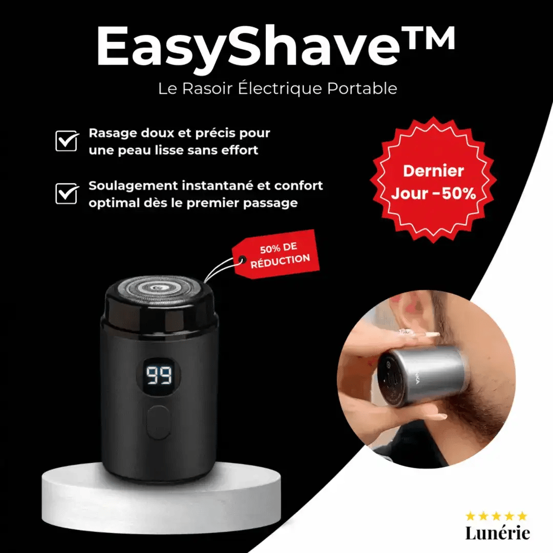 Dernier Jour -50% | EasyShave™ Le Rasoir Électrique Portable
