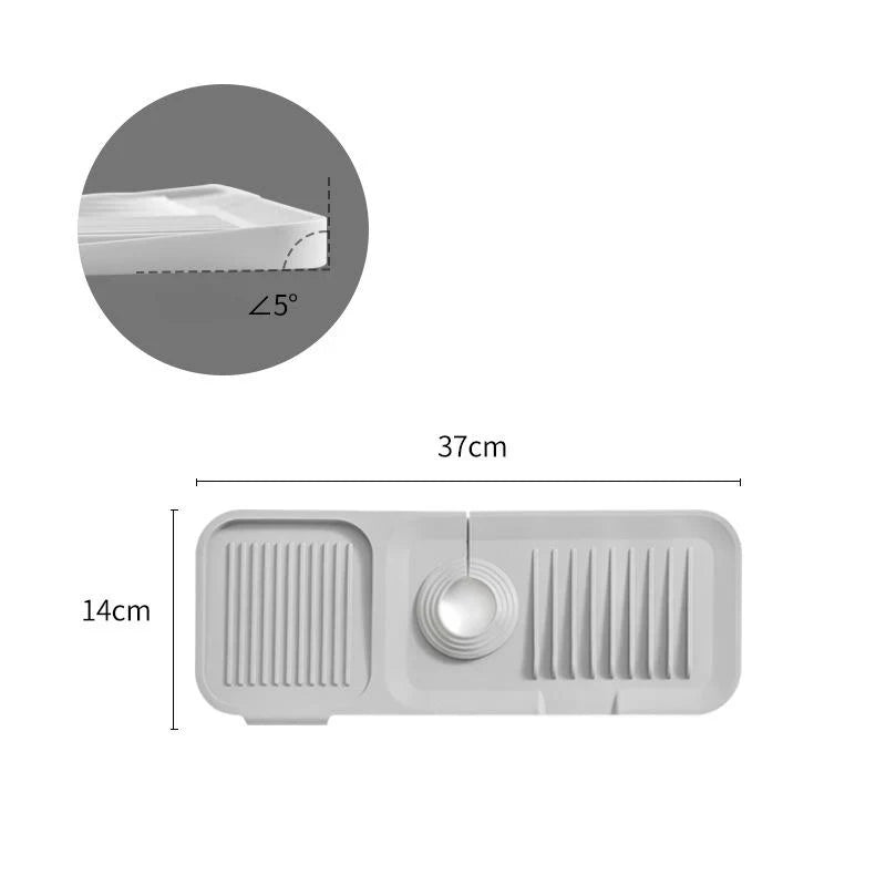 50% DE RÉDUCTION I DryMate™ Tapis d'Égouttage en Silicone