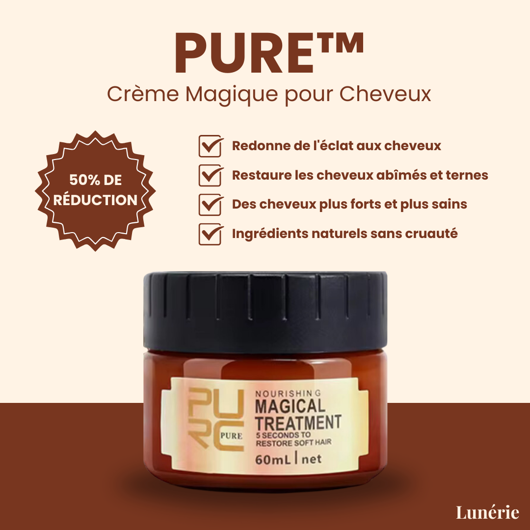 50% DE RÉDUCTION I PURE™ Crème Magique pour Cheveux