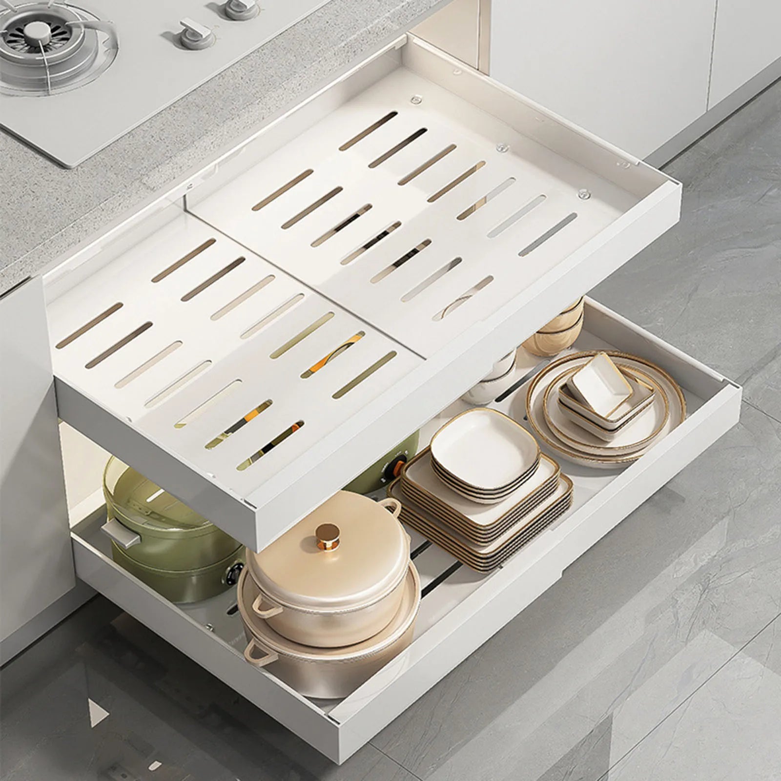 Dernier Jour -50% | SpaceMate™ Tiroir de cuisine extensible