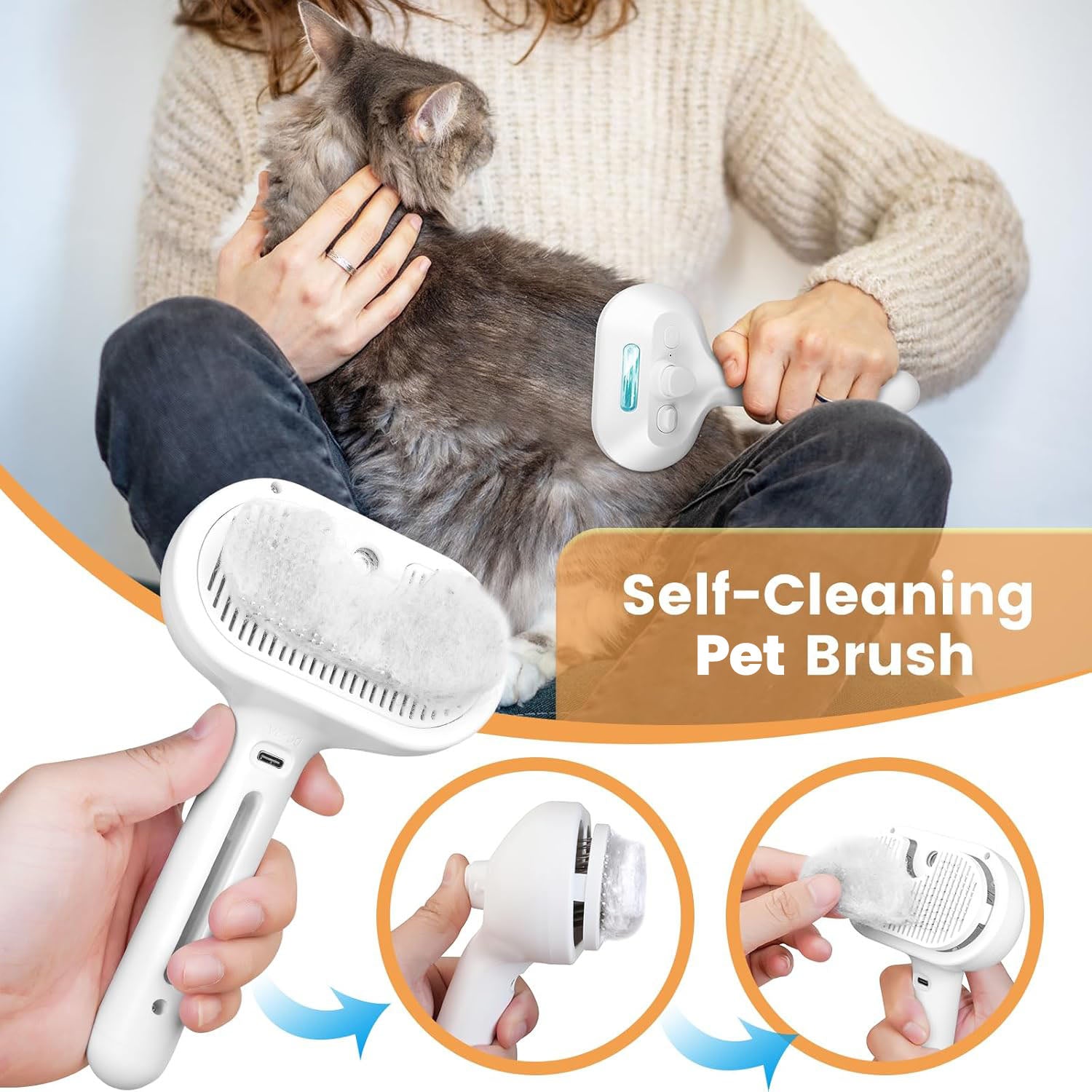 Dernier Jour -50% | CoatGlow™ Brosse de Toilettage pour Animaux