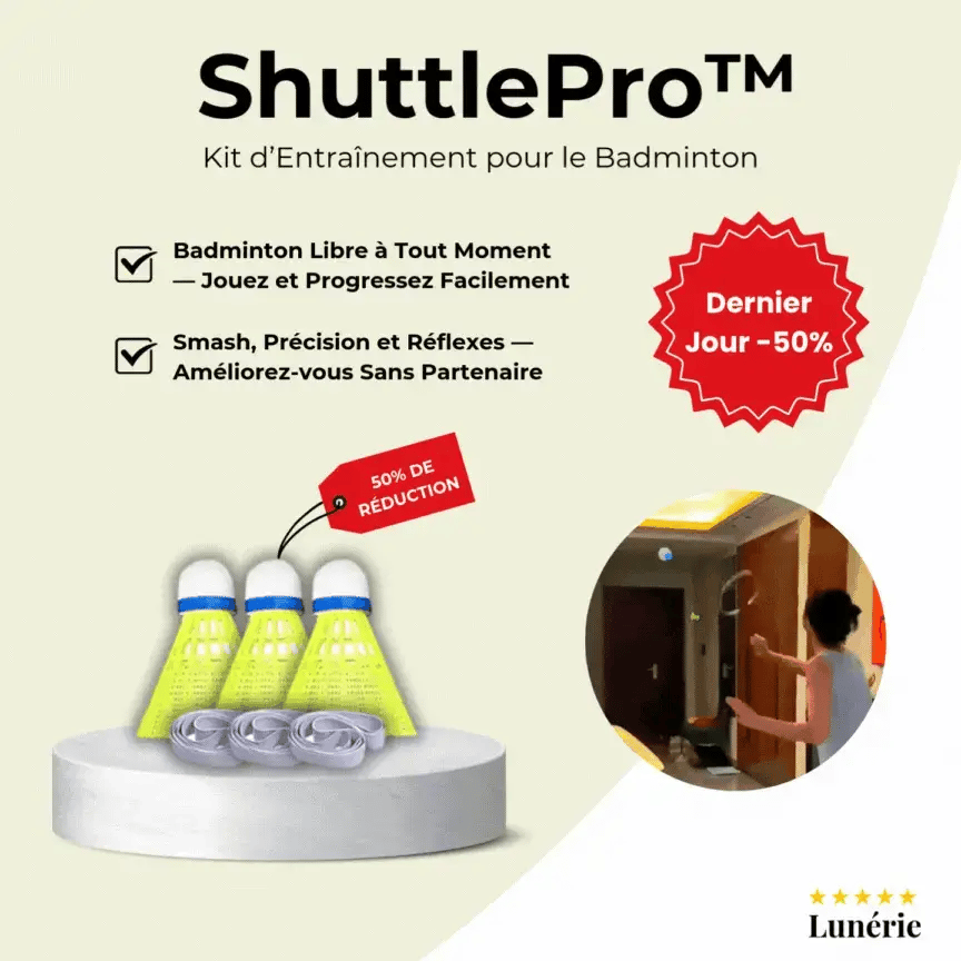 Dernier Jour -50% | ShuttlePro™ Kit d’Entraînement pour le Badminton