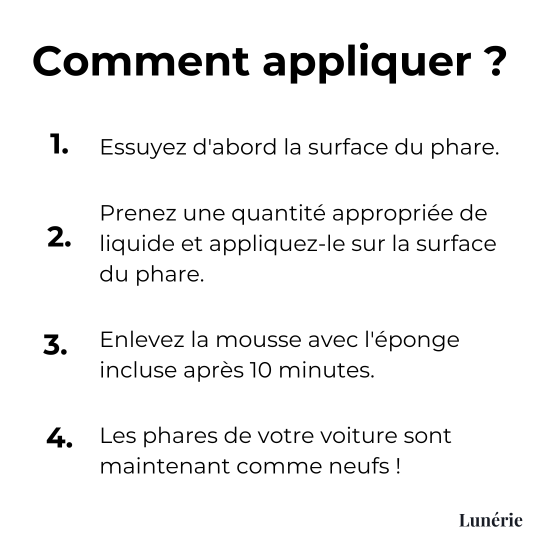 1 ACHETÉ = 1 OFFERT I ClearView™ Fluide de Réparation des Phares