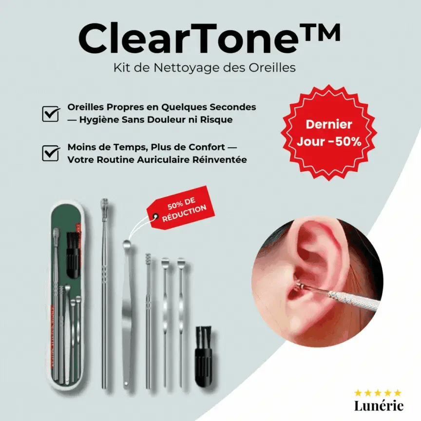 Dernier Jour -50% | ClearTone™ Kit de Nettoyage des Oreilles