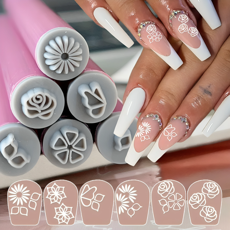 5 + 5 GRATUIT | NailCréa™ - Set de Stylos Tampons Nail Art