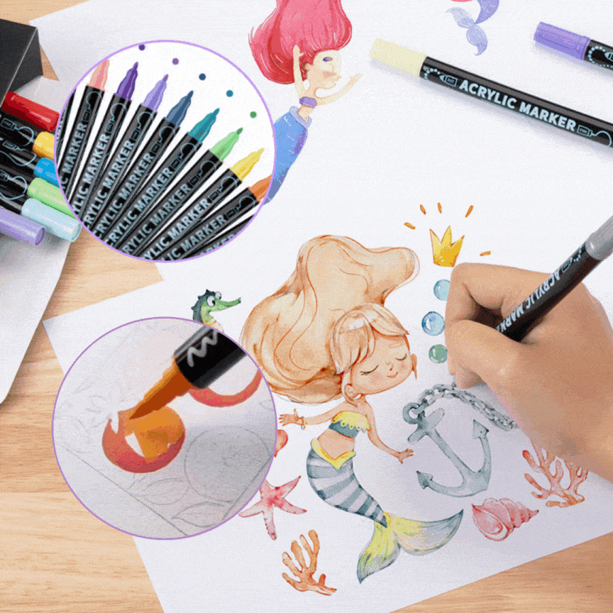 Dernier Jour -50%🔥 | ColorArt™ Set de marqueurs acryliques