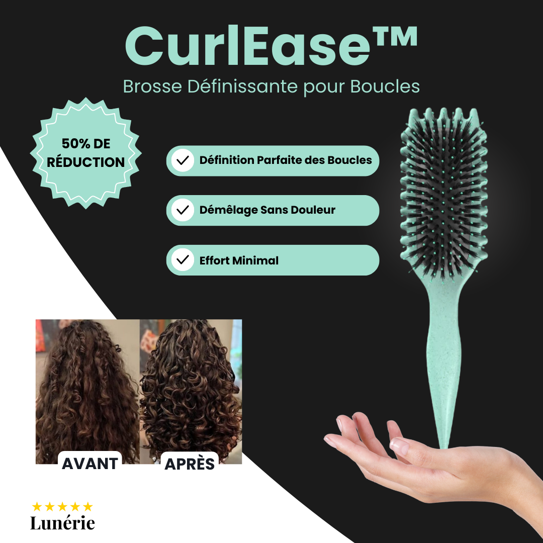 Dernier Jour -50% | CurlEase™ Brosse Définissante pour Boucles
