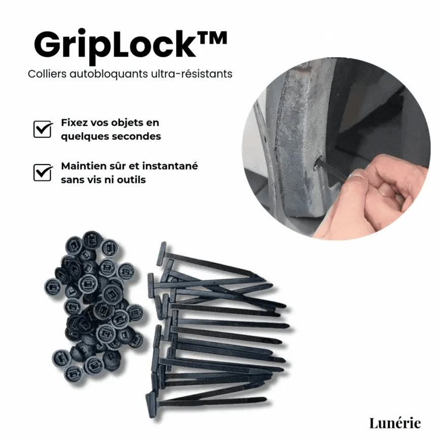 Dernier Jour -50% | GripLock™ Colliers autobloquants ultra-résistants
