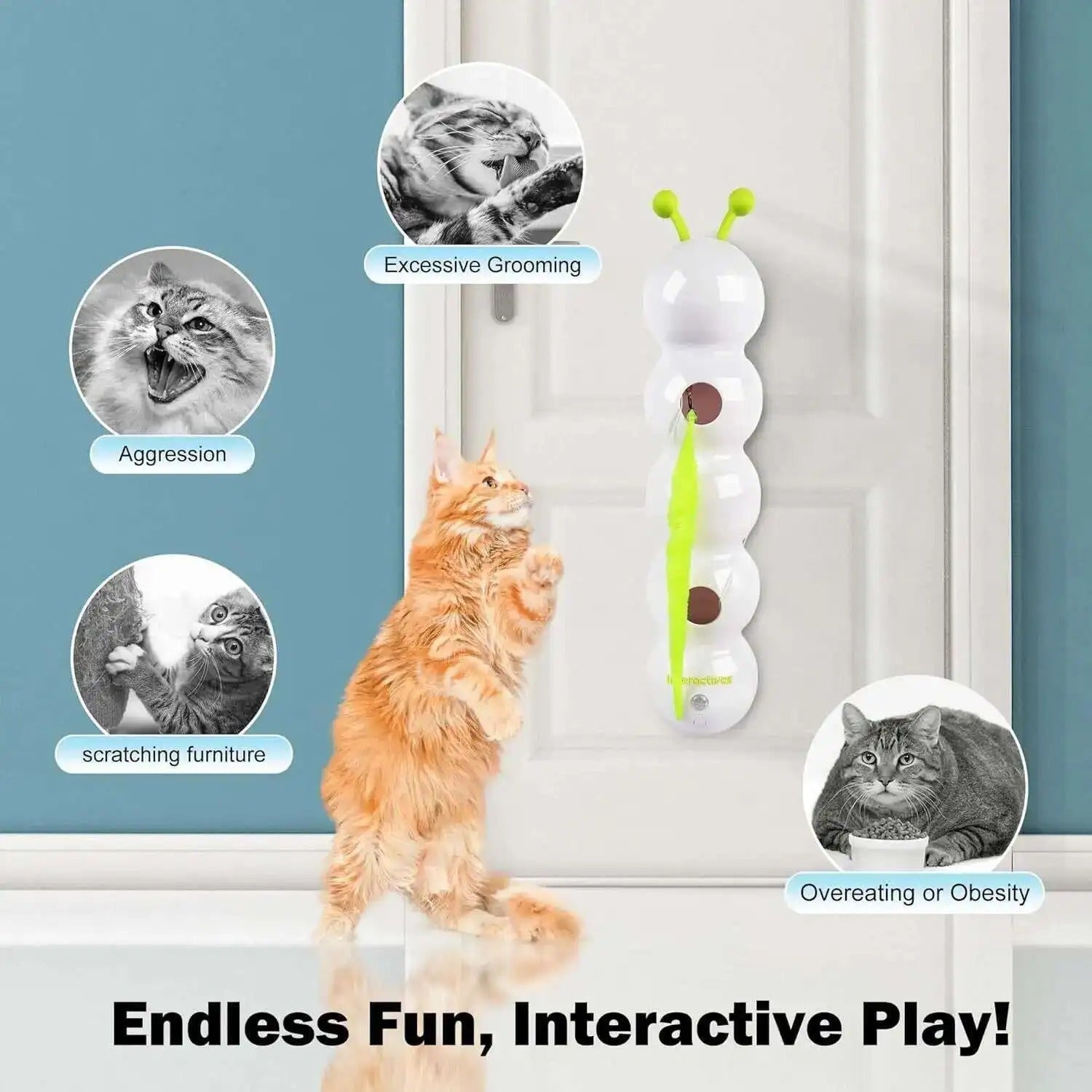 Dernier Jour -50% | WiggleTail™ Jouet interactif pour chat