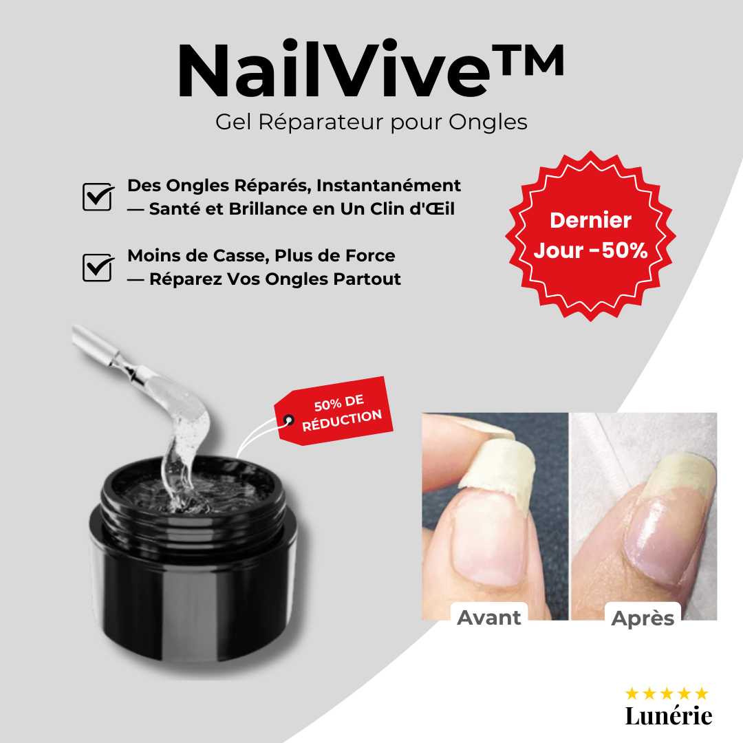 Dernier Jour -50 % | NailVive™ Gel Réparateur pour Ongles