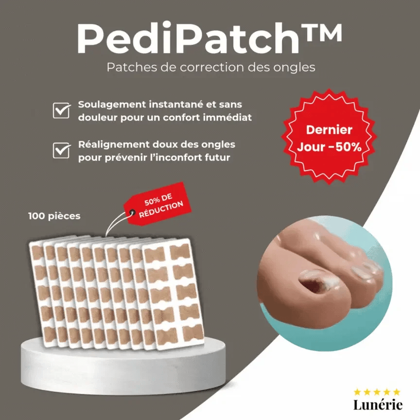 Dernier Jour -50% | PediPatch™ Patches de correction des ongles (100 pièces)