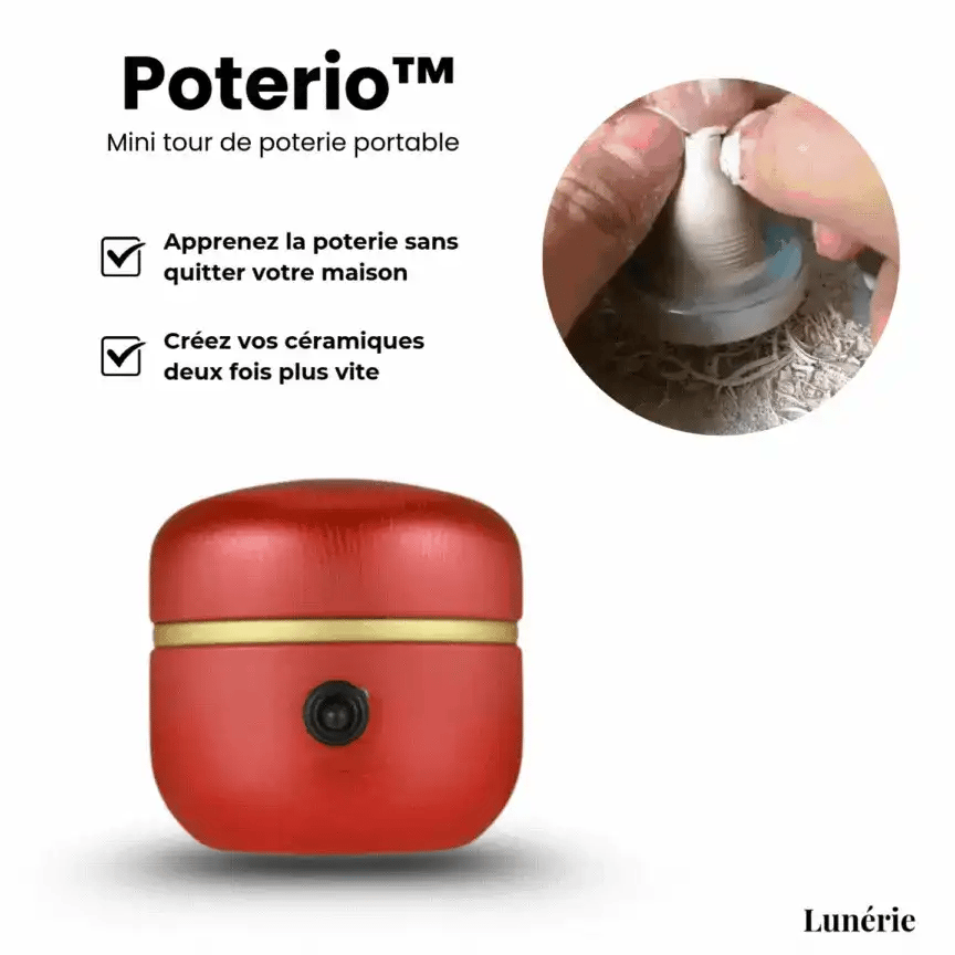Dernier Jour -50% | Poterio™ Mini tour de poterie portable