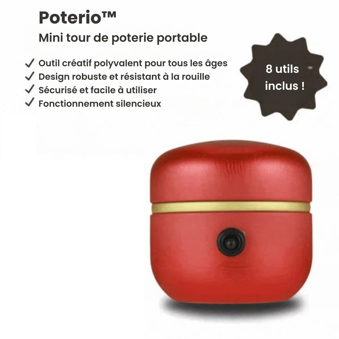 Dernier Jour -50% | Poterio™ Mini tour de poterie portable