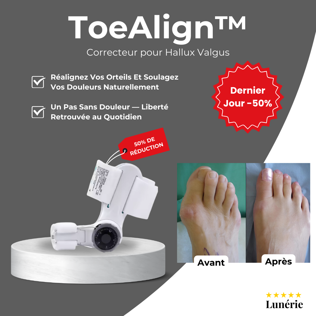Dernier Jour -50% | ToeAlign™ Correcteur pour Hallux Valgus