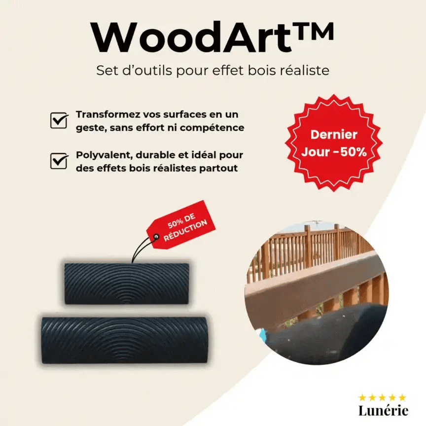 Dernier Jour -50% | WoodArt™ Outil Effet Bois Réaliste